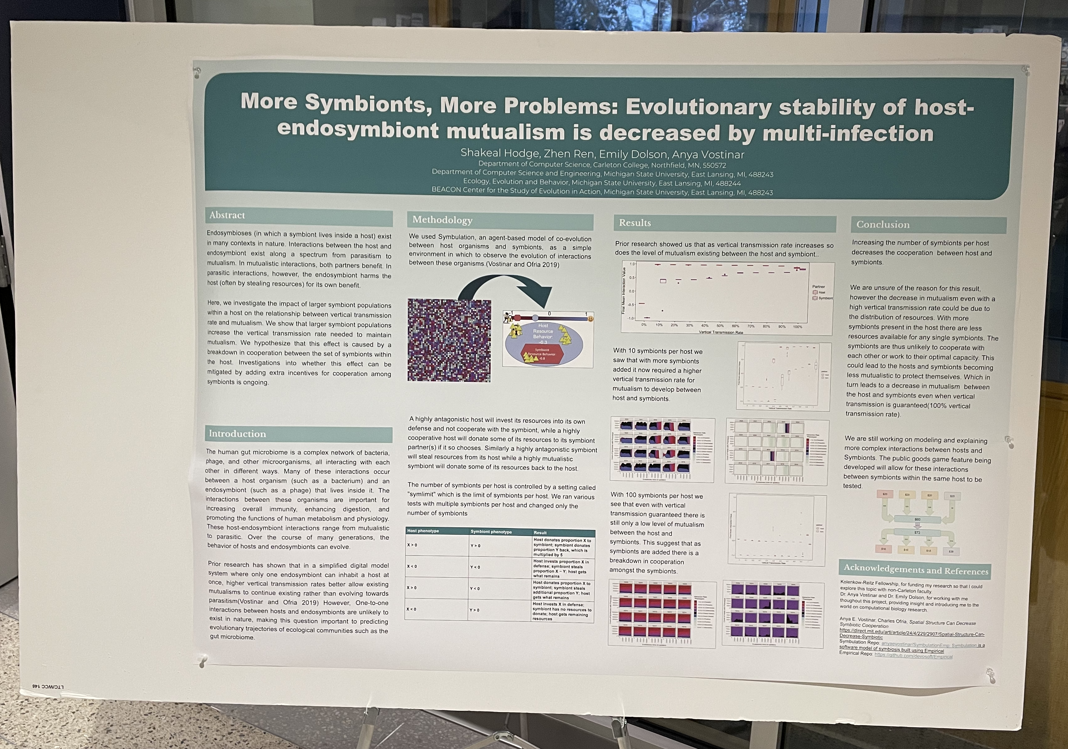 A picture of a research poster.