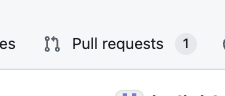 Pull requests tab